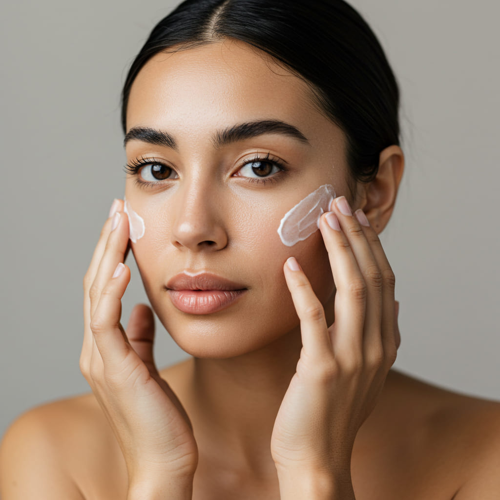Prepping skin before makeup
